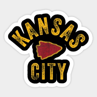 Kansas City Vintage Arrowhead Kc Fan Local Sticker